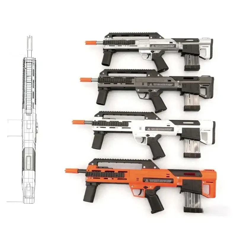 ZWQ S400 Zebra (Red Hare) Bullpup Blaster Review – m416gelblaster