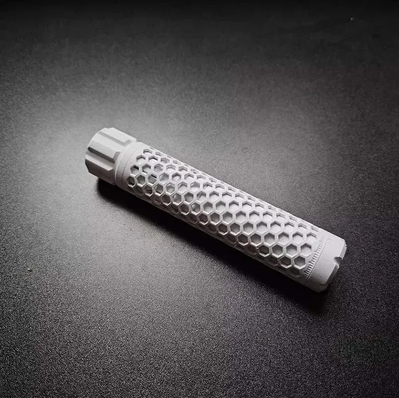 Honeycomb 16mm Nerf Scar Barrel 8 String-nerf mod-m416gelblaster-white-m416gelblaster