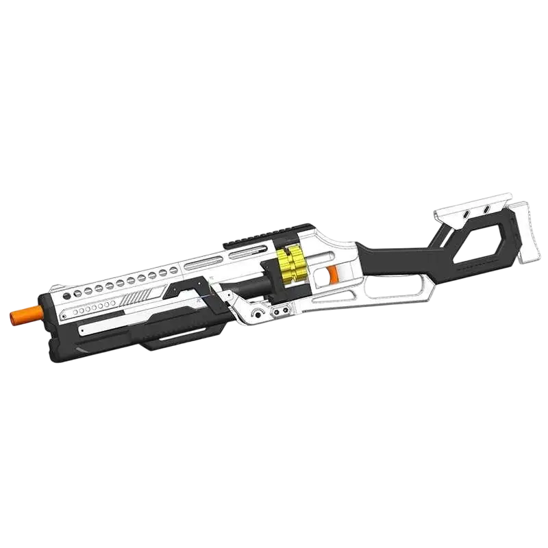 GL-01 Lever Action Cylinder-Fed Nerf Blaster-m416gelblaster-with hollow-black white-m416gelblaster