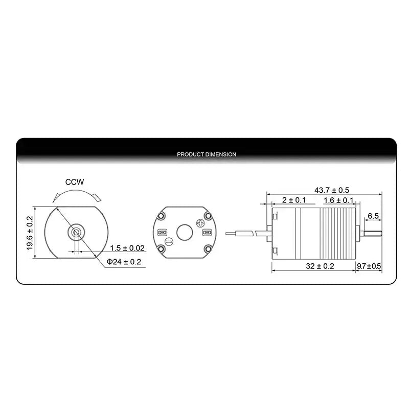 CL Brushless 280 Motor 11.1v 44000RPM-m416gelblaster-m416gelblaster