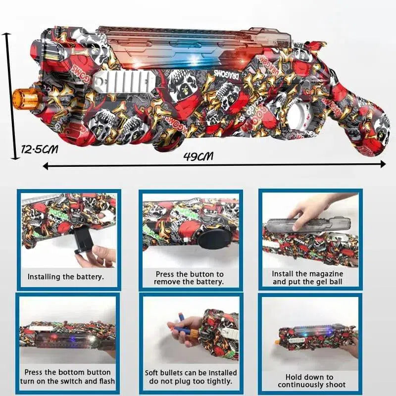 2-in-1 LED Flash Space Orbeez Water Pellet Gun-m416gelblaster-m416gelblaster