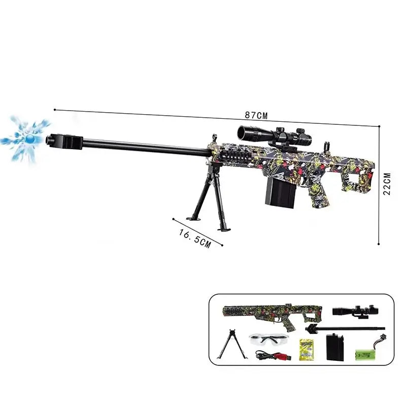 Barrett M82 Graffiti Electric Sniper Rifle Orbeez Gun-m416gelblaster-m416gelblaster