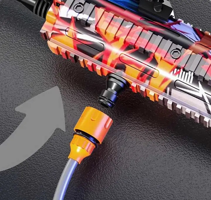 High Pressure Car Wash Rifle Water Gun with Backpack-m416gelblaster-m416gelblaster