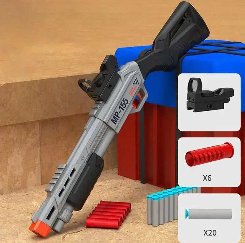 MP155 Breech Loading Shell Eject Foam Dart Blaster Shotgun Toy