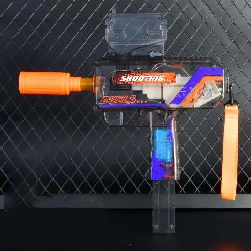 Shooting Elite UZi Hopper-Fed Water Bead Gun with Light-m416gelblaster-grey-m416gelblaster