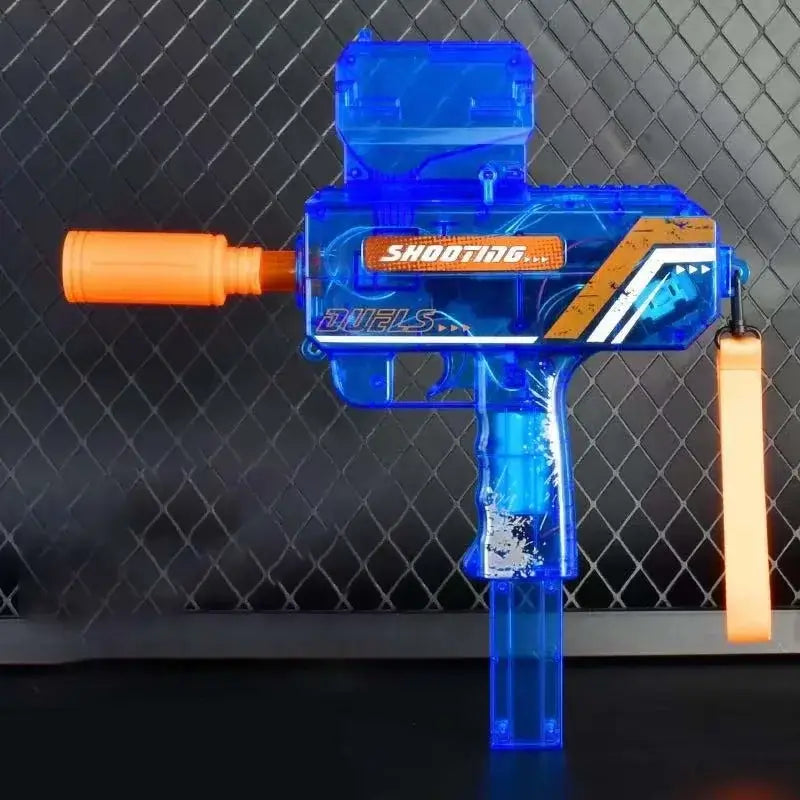 Shooting Elite UZi Hopper-Fed Water Bead Gun with Light-m416gelblaster-blue-m416gelblaster