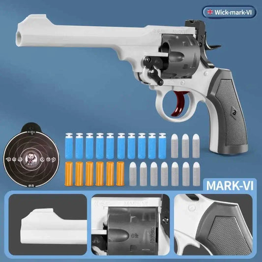 Wick Webley MK VI Revolver Dart Blaster & Accessories