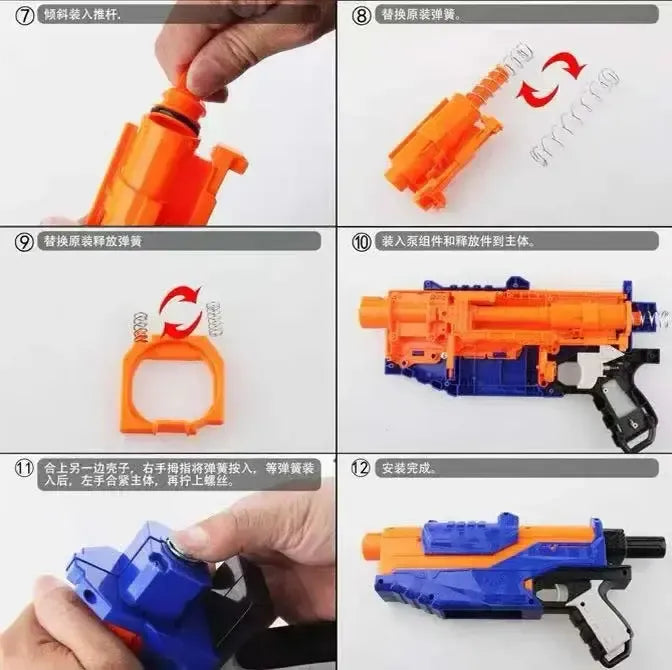 Worker Upgrade Spring for Nerf N-strike Elite Retaliator-nerf part-m416gelblaster-m416gelblaster