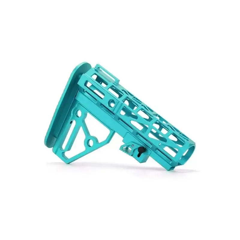 CNC Skeletonized Fusion Ultralight Carbine Butt Stock-m416gelblaster-blue-m416gelblaster