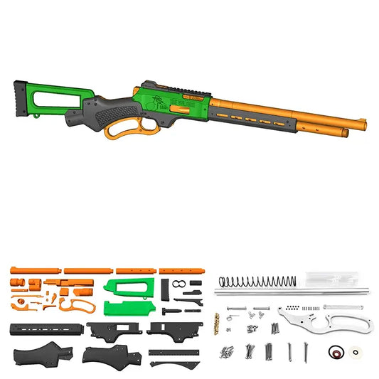 MHP Vulture Lever Action Dart Blaster 3D Printed Parts & Hardware Kit-m416gelblaster-vulture blaster with hardware-m416gelblaster