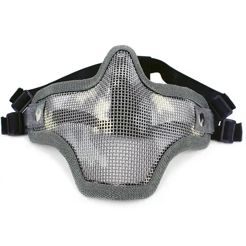 Skirmish Equipment Strike Steel Half Face Tactical Mask-玩具/游戏-m416gelblaster-acu-m416gelblaster