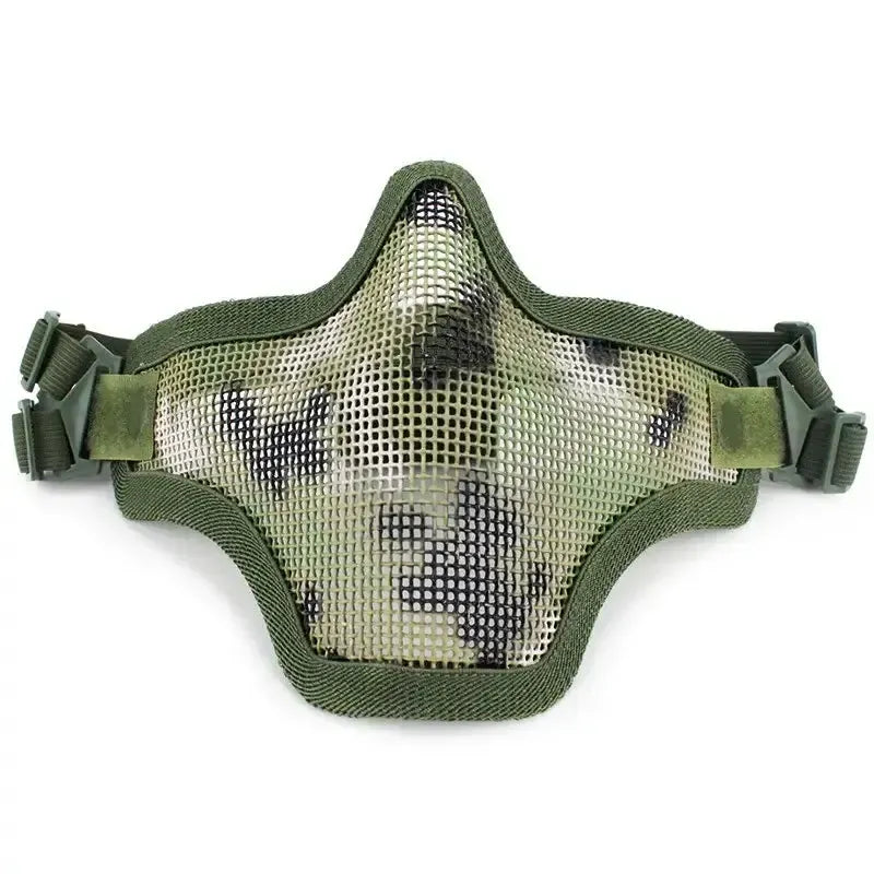 Skirmish Equipment Strike Steel Half Face Tactical Mask-玩具/游戏-m416gelblaster-aor2-m416gelblaster