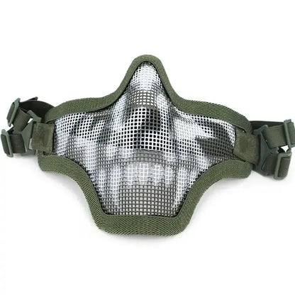 Skirmish Equipment Strike Steel Half Face Tactical Mask-玩具/游戏-m416gelblaster-Green-m416gelblaster