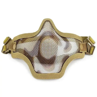 Skirmish Equipment Strike Steel Half Face Tactical Mask-玩具/游戏-m416gelblaster-desert-m416gelblaster
