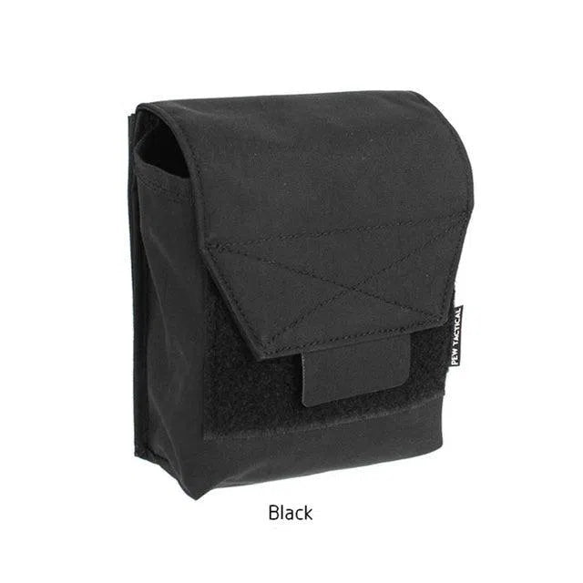 Outdoor Vest Muliti-function Tactical Pouch Hanging Bag SIDE Plate Pack Hunting Accessories-bag-Biu Blaster-Black-Uenel