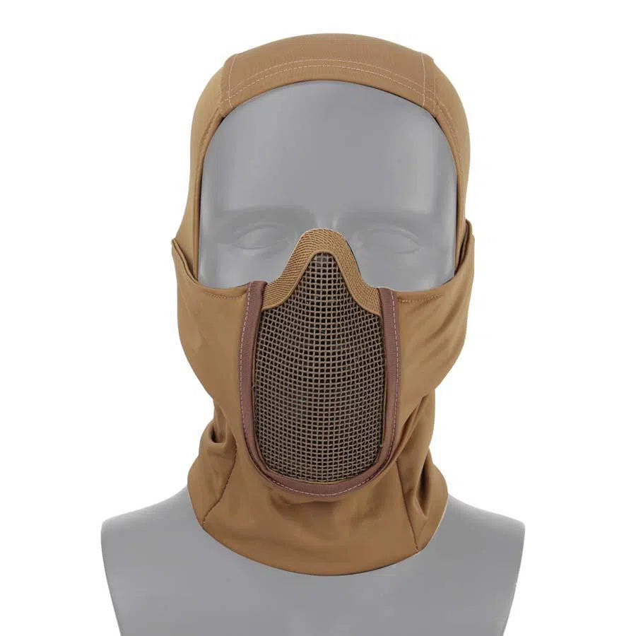 Steel Mesh Breathable Fan Tactical Headgear CS High Elastic Fabric Breathable Perspiration Camouflage-Biu Blaster-khaki-Uenel
