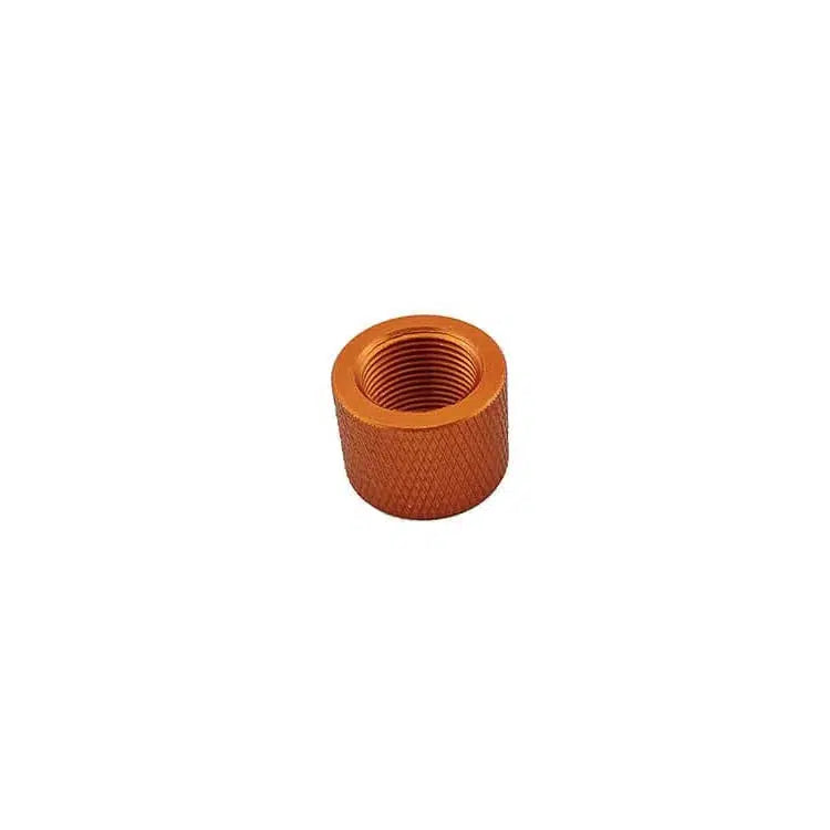14mm CCW Metal Thread Protector Cap Black/Orange Color – m416gelblaster