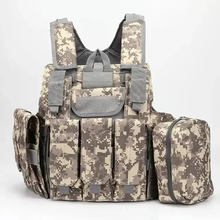 1000D Nylon Molle System Ghost Tactical Vest-玩具/游戏-m416gelblaster-ACU-m416gelblaster