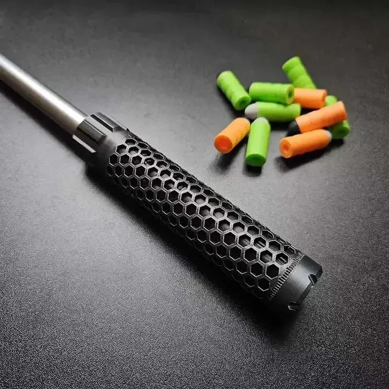 Honeycomb 16mm Nerf Scar Barrel 8 String-nerf mod-m416gelblaster-gray-m416gelblaster