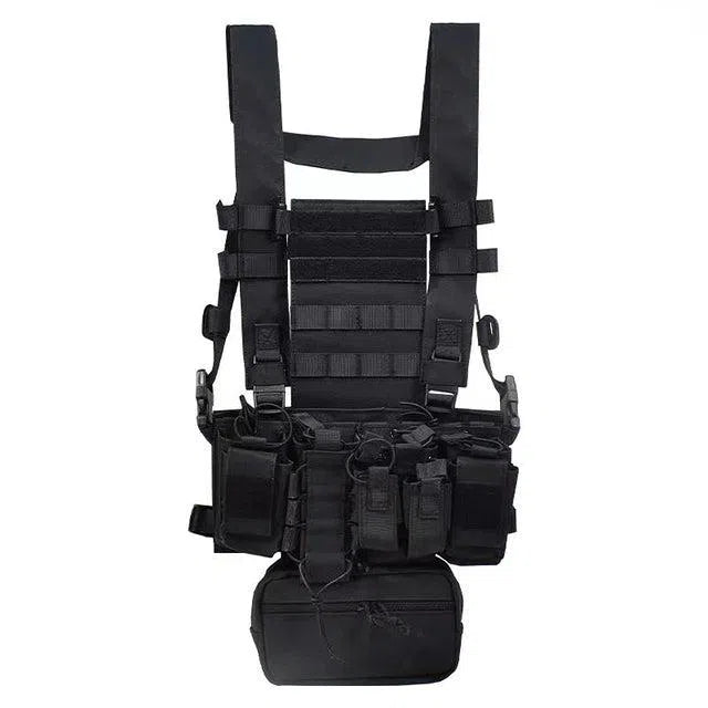 Russian Tactical Vest EMR Quick Release Hunting Vest MOLLE System Adjustable Breathable D3 Military Outdoor Accessories-tactical gears-Biu Blaster-Black-Uenel