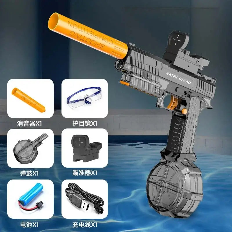 2011 Combat Master Electric Automatic Blowback Water Gun-m416gelblaster-black-m416gelblaster