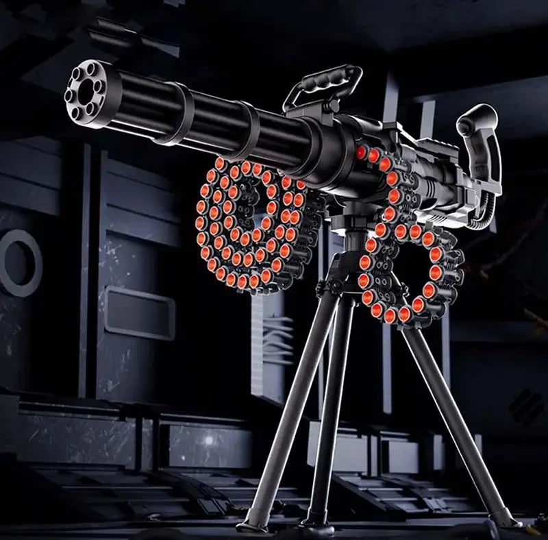 Electric Gold Gatling Nerf Gun with Rotating Belt-m416gelblaster-black-m416gelblaster