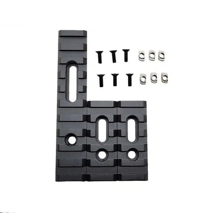 3Pcs Metal Picatinny Adjustable Rail Set for Keymod and M-Lok-m416gelblaster-black-m416gelblaster