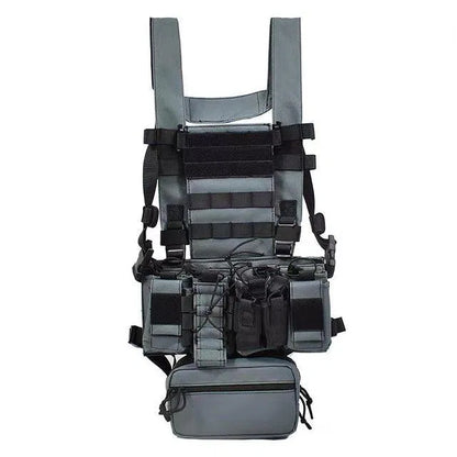 Russian Tactical Vest EMR Quick Release Hunting Vest MOLLE System Adjustable Breathable D3 Military Outdoor Accessories-tactical gears-Biu Blaster-Grey-Uenel