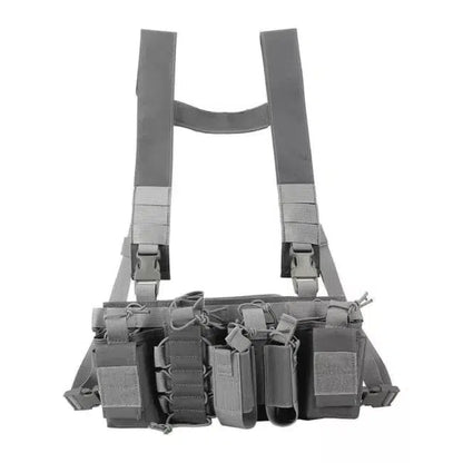Tactical Molle D3 Chest Rig Vest-玩具/游戏-Biu Blaster-gray-Biu Blaster