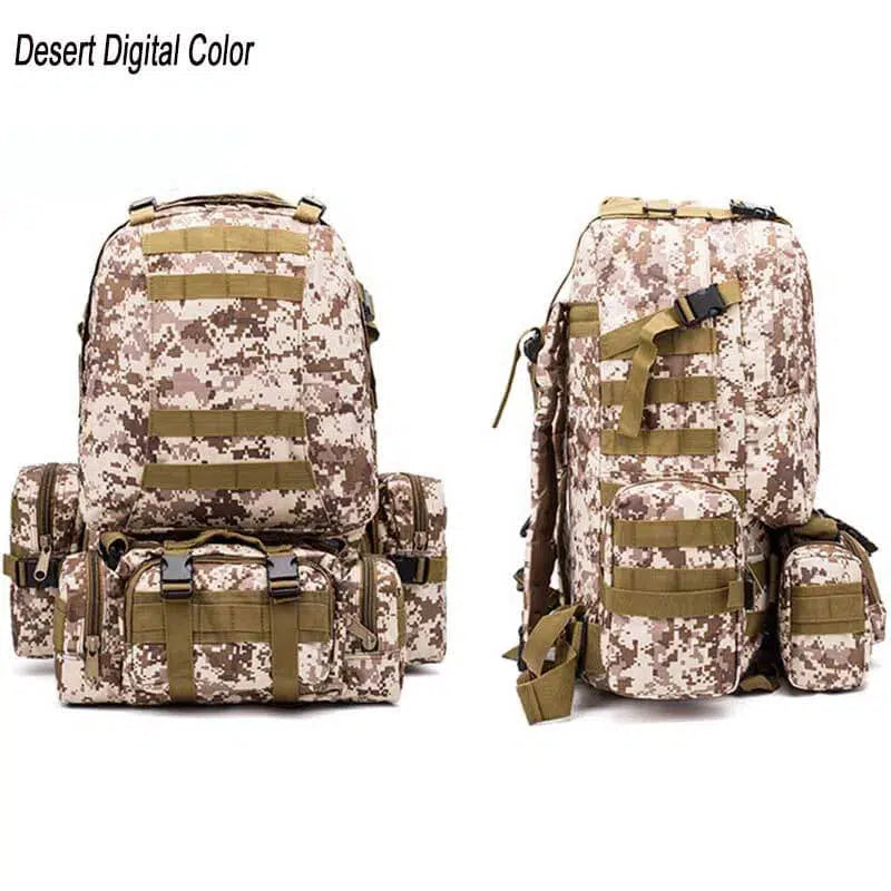 56-75L 3D Outdoor Sport Military Bag Rucksacks Backpack-bag-Biu Blaster-desert digital-Biu Blaster
