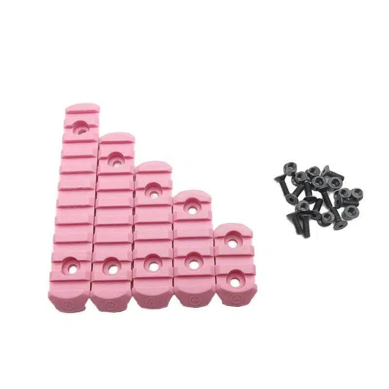 5pcs Keymod Picatinny Nylon Rail Section Set-m416gelblaster-pink-m416gelblaster