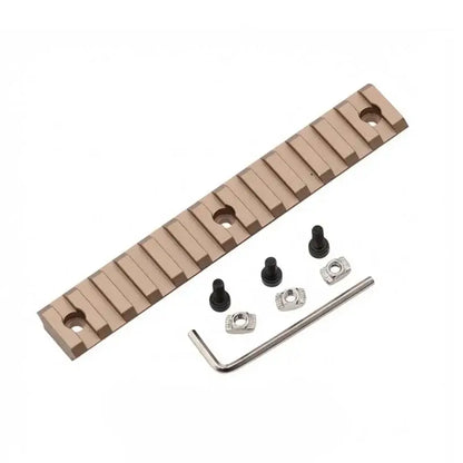 M-Lok Metal Picatinny Rail Section 3/5/7/9/11/13 Slot-m416gelblaster-tan-13 slot-m416gelblaster