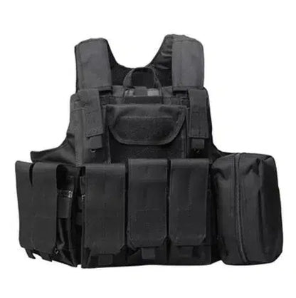 1000D Nylon Molle System Ghost Tactical Vest-玩具/游戏-Biu Blaster-Black-Biu Blaster