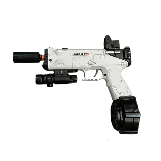 Electric Mag-Fed Fire Rat Orbeez Gun Gel Ball Blaster w/ Tracer