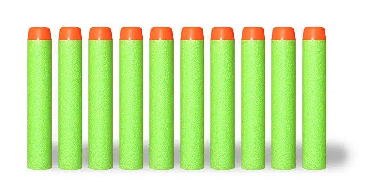 Soft Foam Full Length Dart Refill Bullets 7.2x1.3cm-nerf darts-m416 gel blaster-green-1pack-m416gelblaster