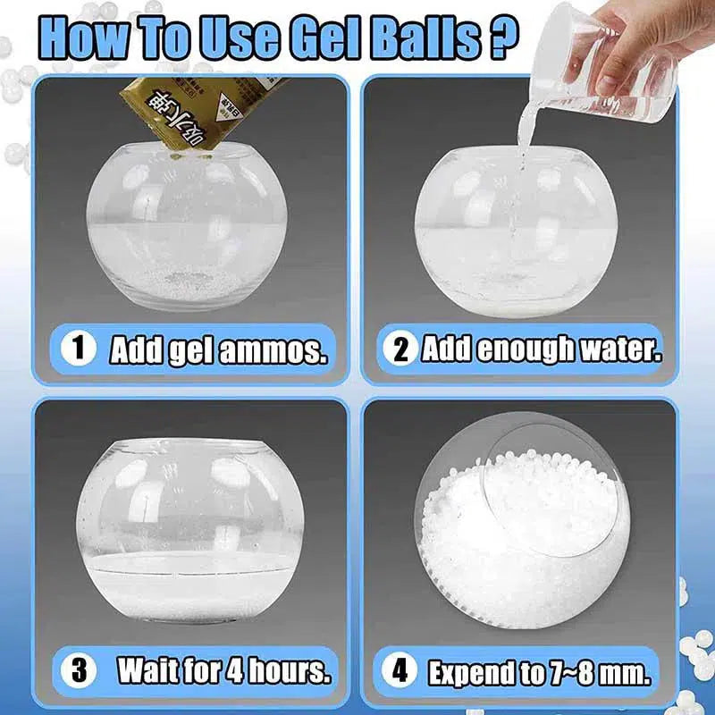 7-8mm Milky White Hardened Gel Balls (US Stock)-gel balls-Biu Blaster-2 packs-Uenel