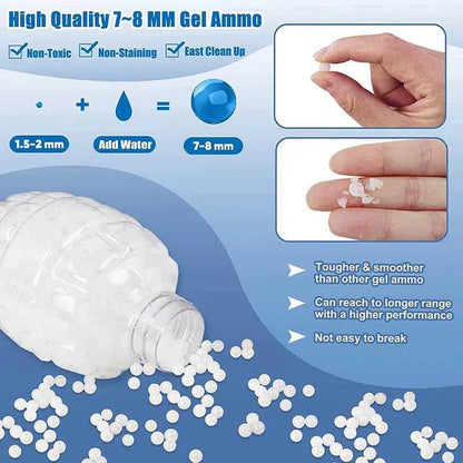 7-8mm Milky White Hardened Gel Balls (US Stock)-gel balls-Biu Blaster-2 packs-Uenel