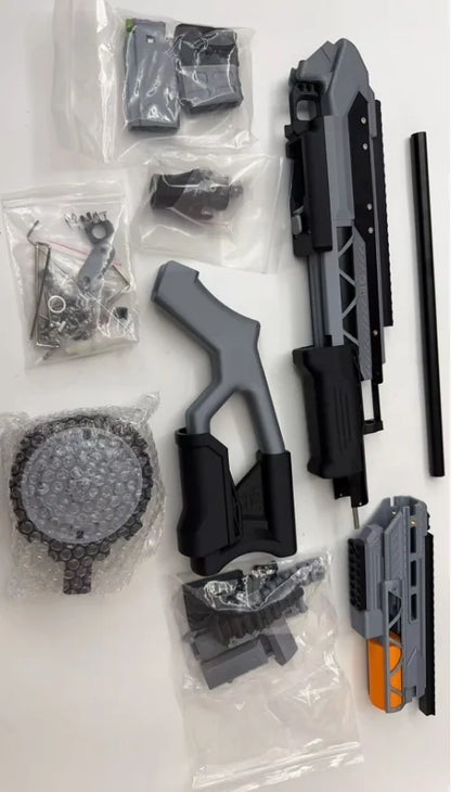 Lanzador de escopeta Nerf FaCai Wealth T04 con acción de bombeo, impreso en 3D