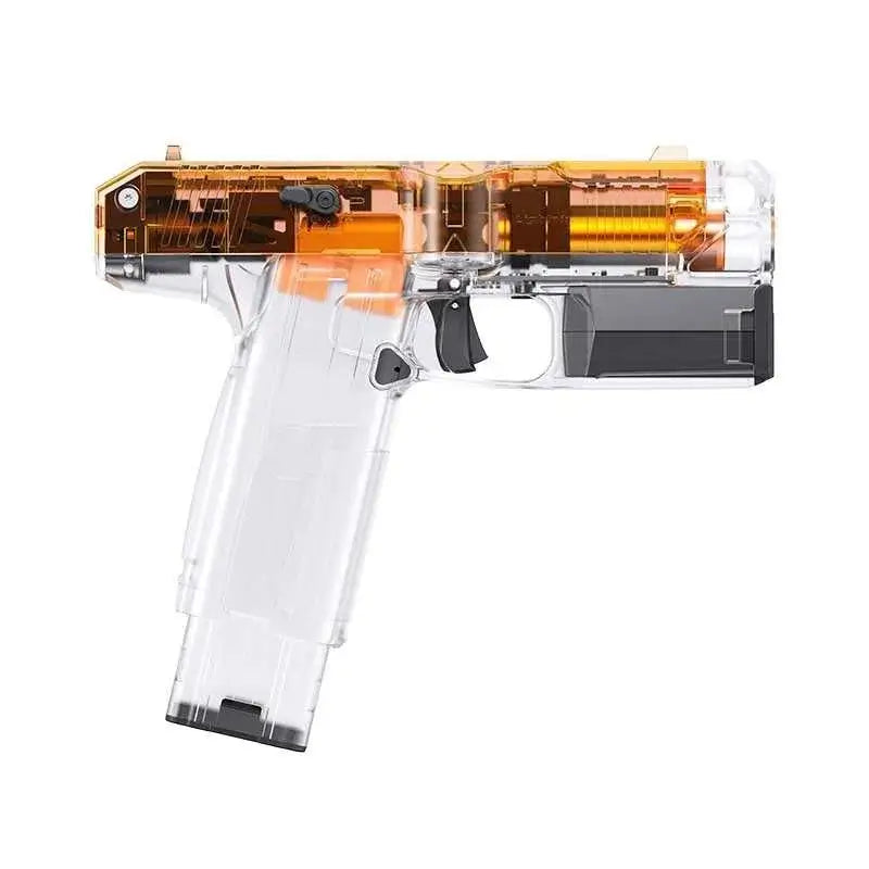 AIT Toy Lightning Flywheel Brushless Electric Foam Dart Blaster-m416gelblaster-clear orange-m416gelblaster
