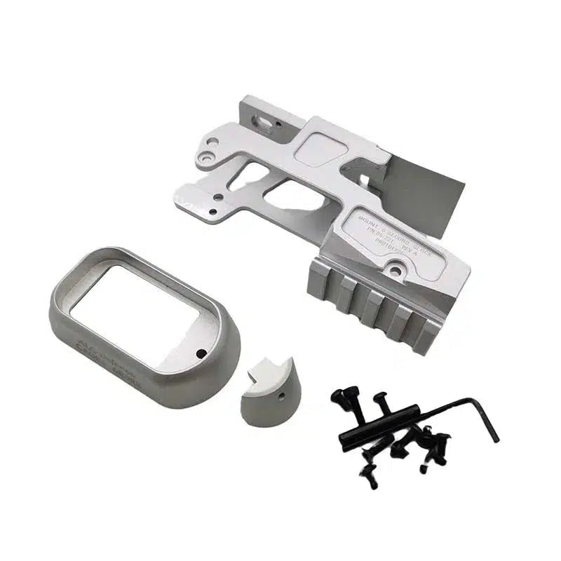 ALG 6-Second Optic Scope Mount H1 RMR T1 T2 with Magwell-m416gelblaster-silver-m416gelblaster