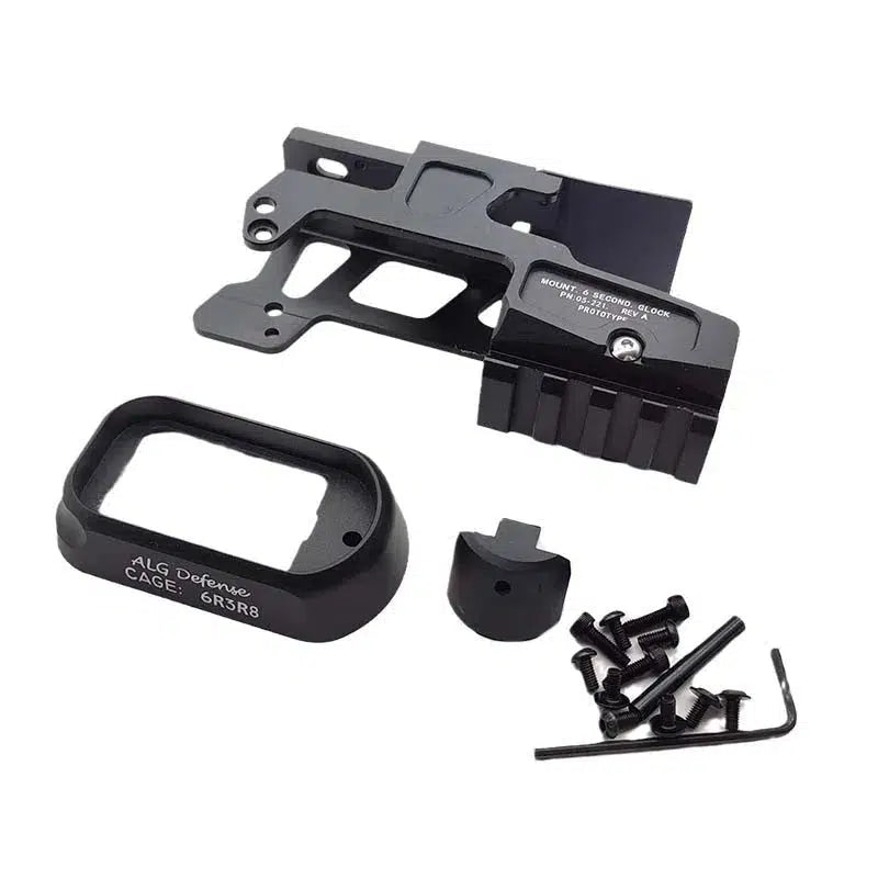 ALG 6-Second Optic Scope Mount H1 RMR T1 T2 with Magwell-m416gelblaster-black-m416gelblaster