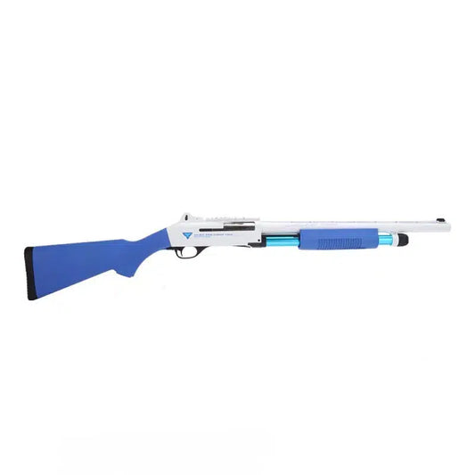 BLG Mossberg 500 Pump Action Foam Blaster-m416gelblaster-blue white-m416gelblaster