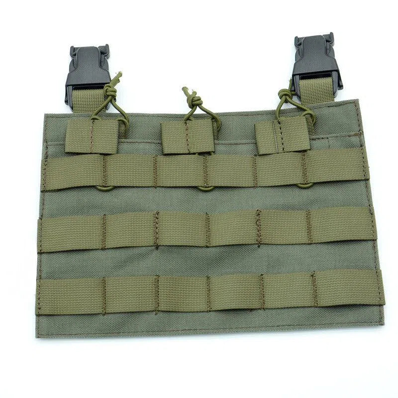 Tactical MOLLE Front Flap Tactical Vest Triple Front Panel – m416gelblaster