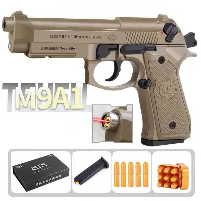 Hanke M9A1 M92 Beretta Laser Gun-m416 gel blaster-tan-m416gelblaster