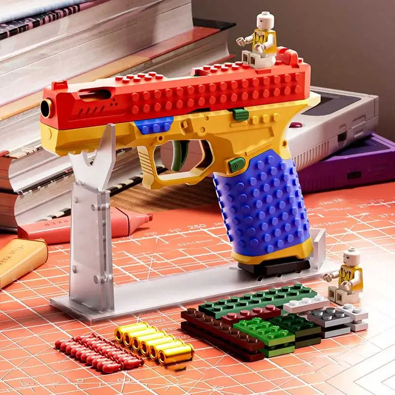Building Block Semi-Auto Shell Ejecting Soft Bullet Toy Gun m416gelblaster Building Block Semi-Auto Shell Ejecting Soft Bullet Toy Gun m416gelblaster