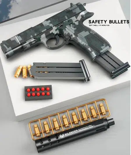 CZ-75 Shell Eject Soft Bullet Foam Blaster-m416gelblaster-m416gelblaster