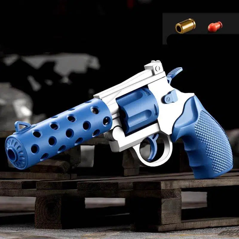Revolver Explode Toy Double Action Honeycomb Semi-Auto Revolver Toy Gun – m416gelblaster