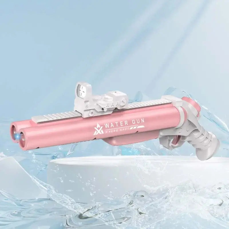 Shotgun Style Electric Double Barrel Water Squirt Gun-m416gelblaster-pink-m416gelblaster