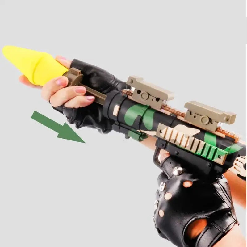 RPG EVA Foam Rocket Launcher Blaster with Light Sound m416gelblaster