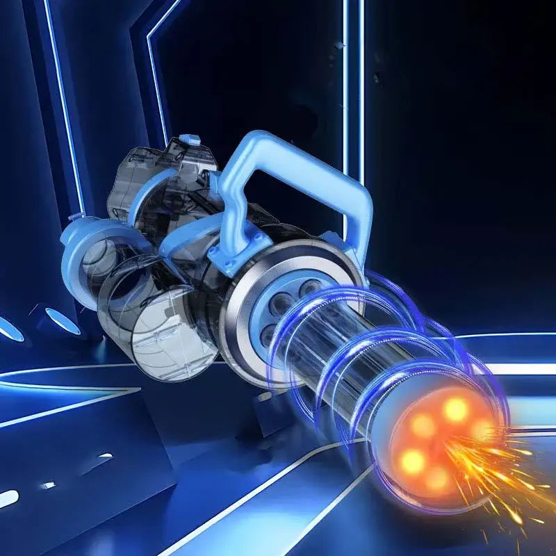 Automatic Rotating Electric Gatling Water Gun with Light Effect ...
